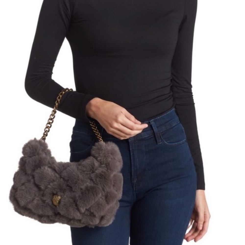 Kurt Geiger London faux shouder crossbody fur bag . New with tag.